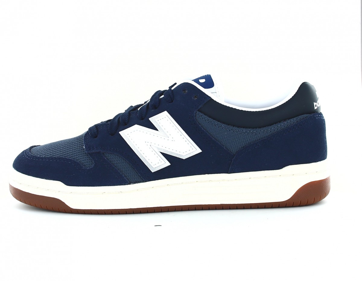 New Balance 480 bleu marine blanc gomme