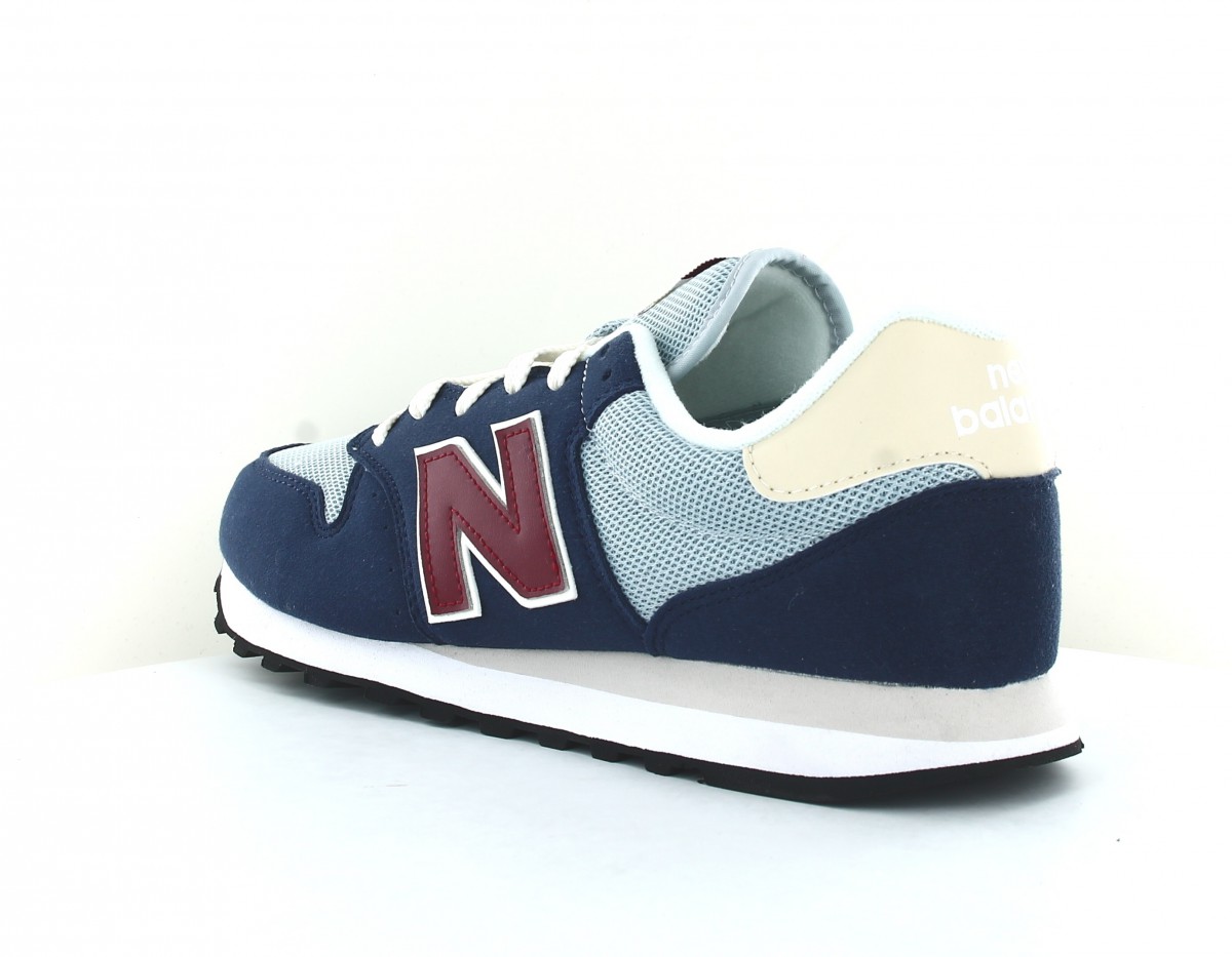 New Balance 500 bleu marine rouge gris