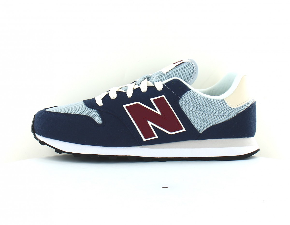 New Balance 500 bleu marine rouge gris