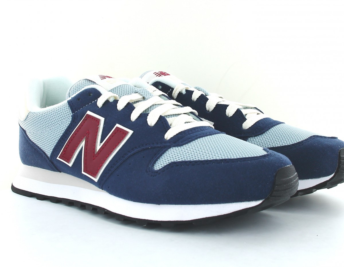 New Balance 500 bleu marine rouge gris