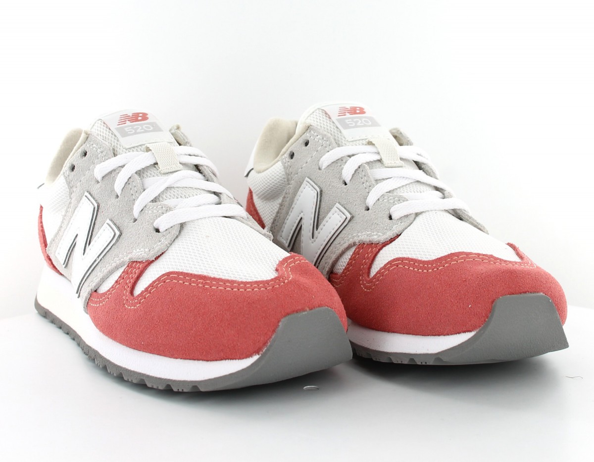 New Balance 520 Femme Suede Beige-Beige-Rose