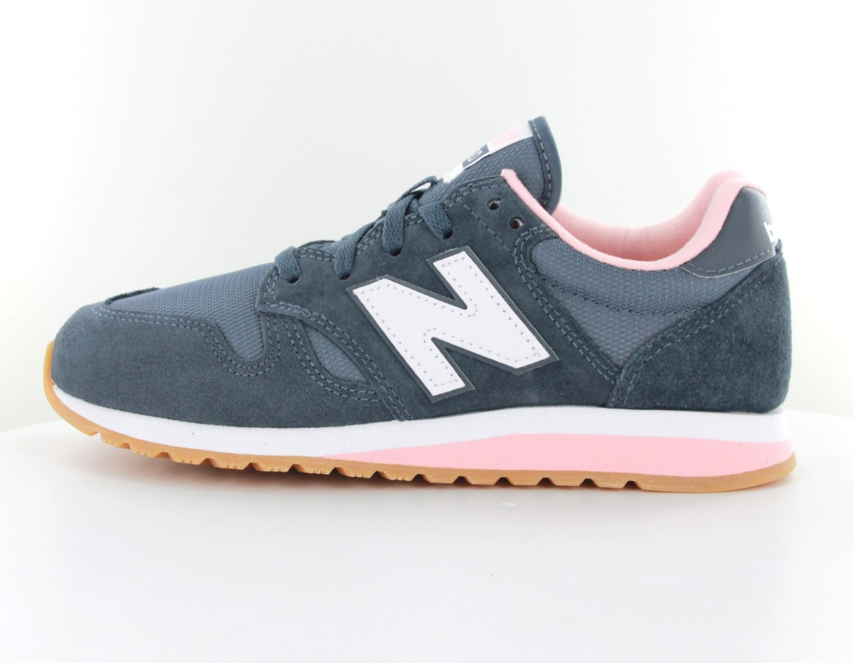 New Balance 520 Femme Suede Gris-blanc-rose