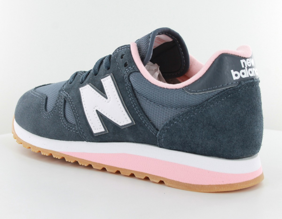 New Balance 520 Femme Suede Gris-blanc-rose