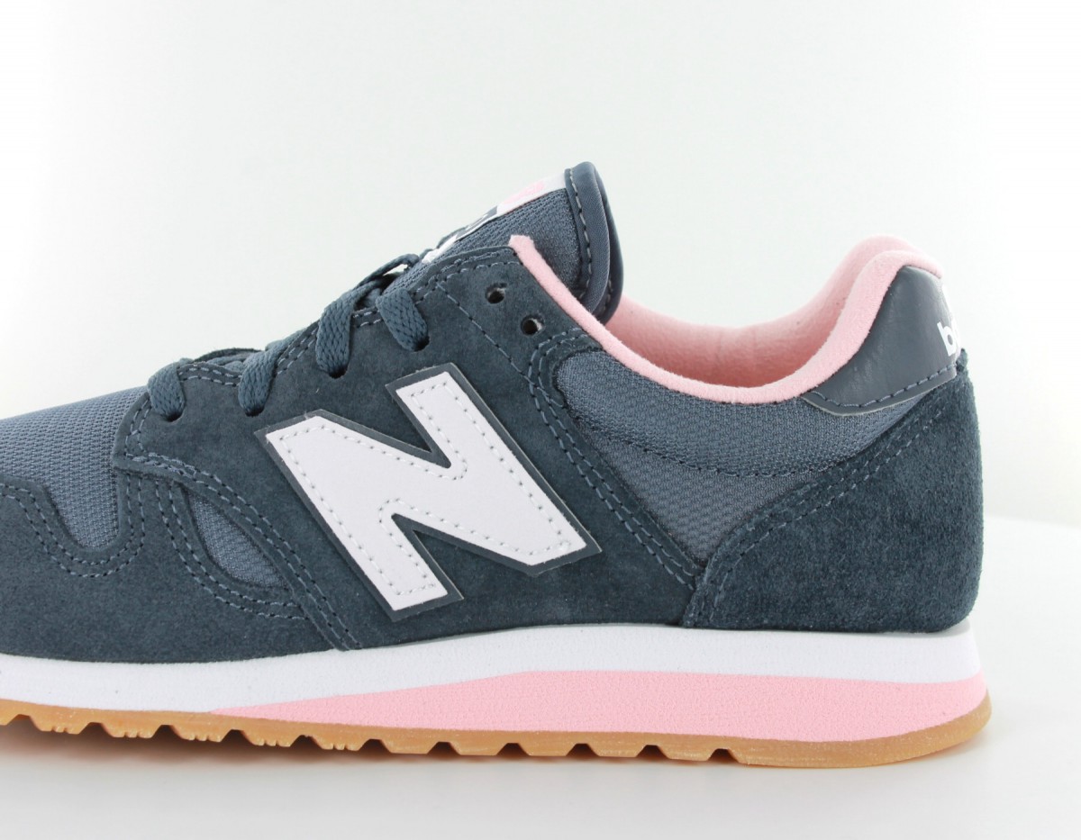 New Balance 520 Femme Suede Gris-blanc-rose