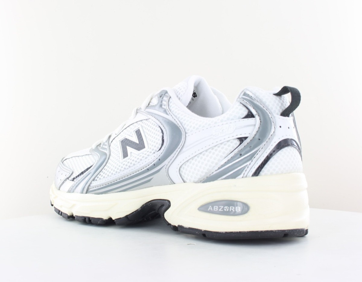 New Balance 530 blanc gris noir