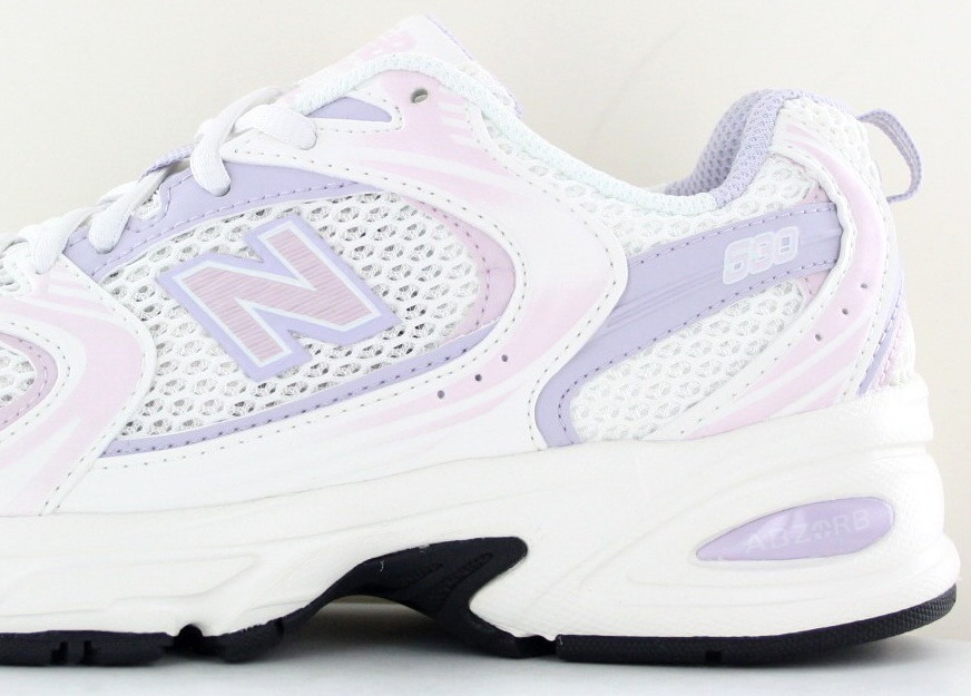 New Balance 530 femme beige violet rose