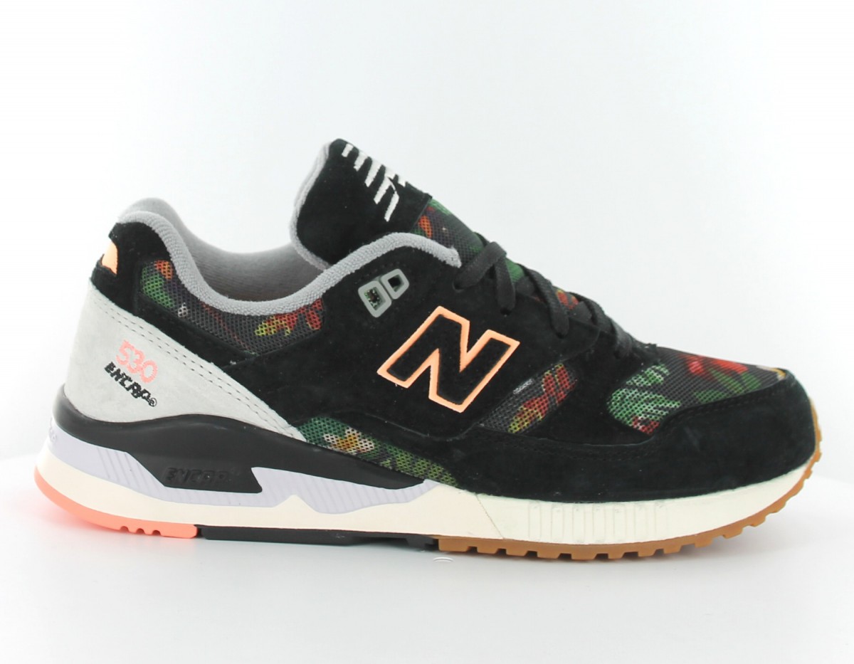 New Balance 530 floral ink noir-vert