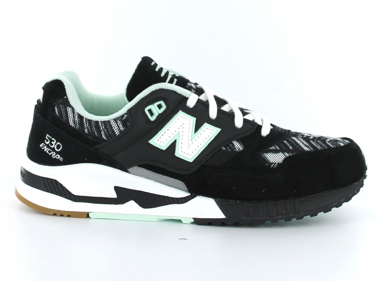 New Balance 530 femme noir-vert-print