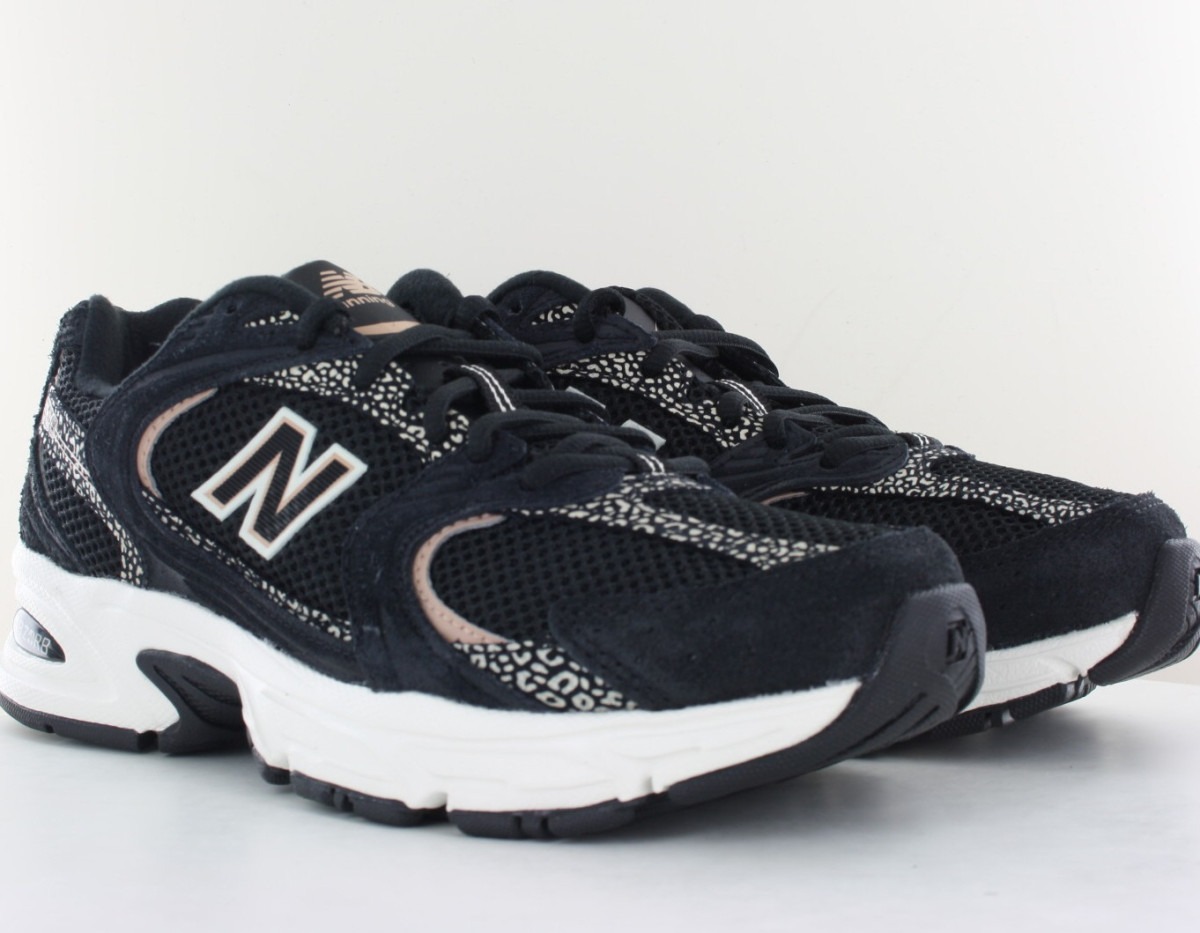 New Balance 530 noir beige print