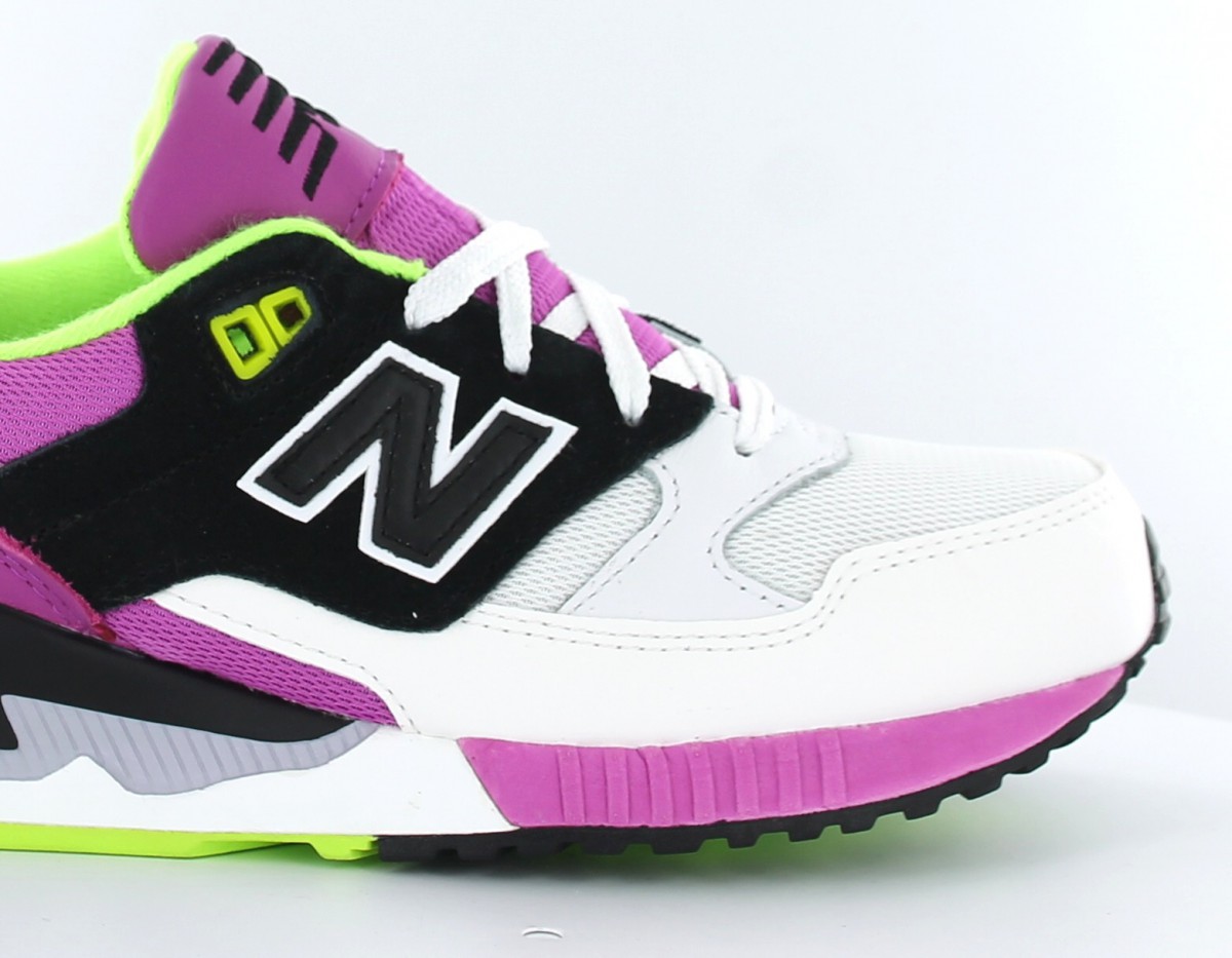 New Balance 530 og femme BLANC/NOIR/VIOLET