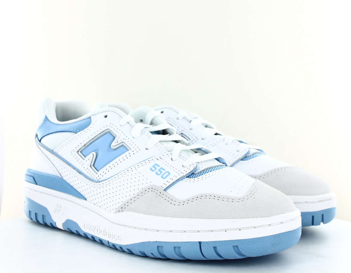 New Balance 550 blanc bleu ciel beige