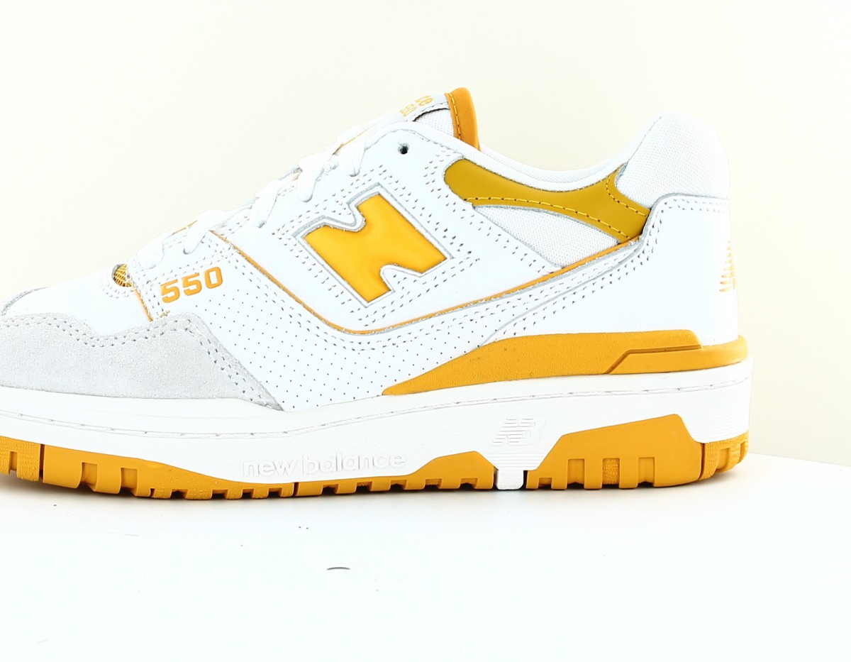 New Balance 550 femme blanc jaune beige