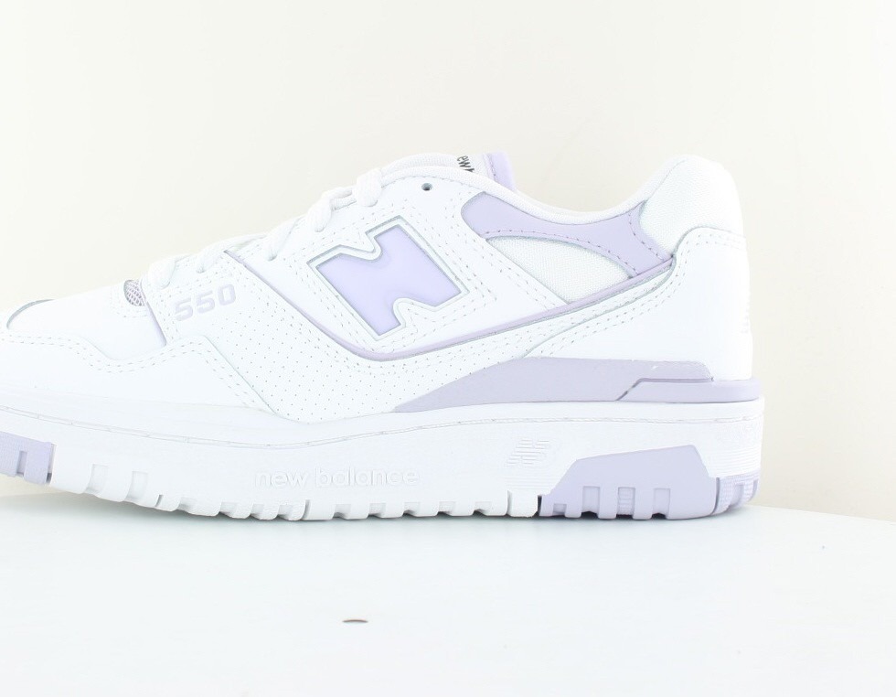 New Balance 550 blanc mauve