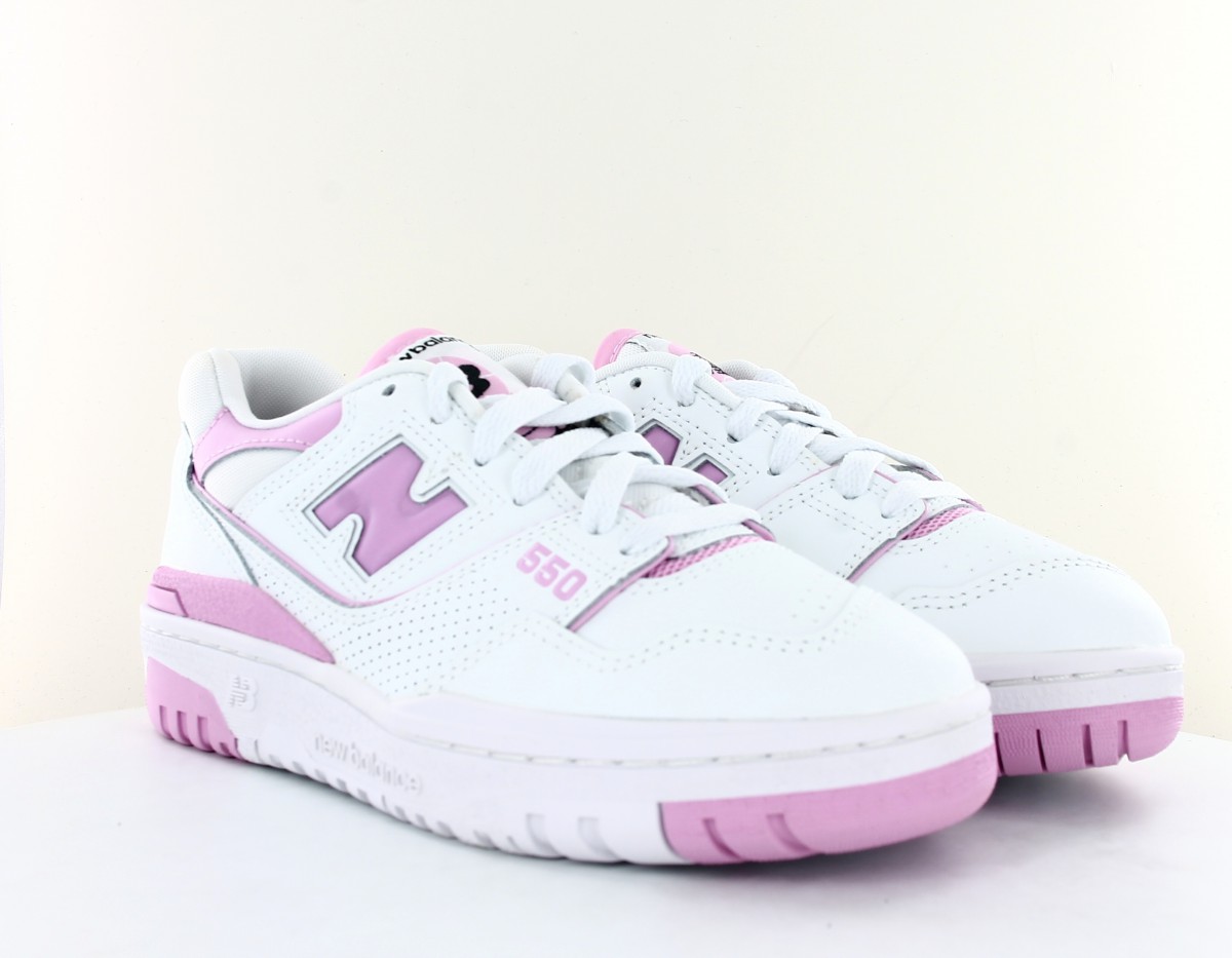 New Balance 550 blanc rose