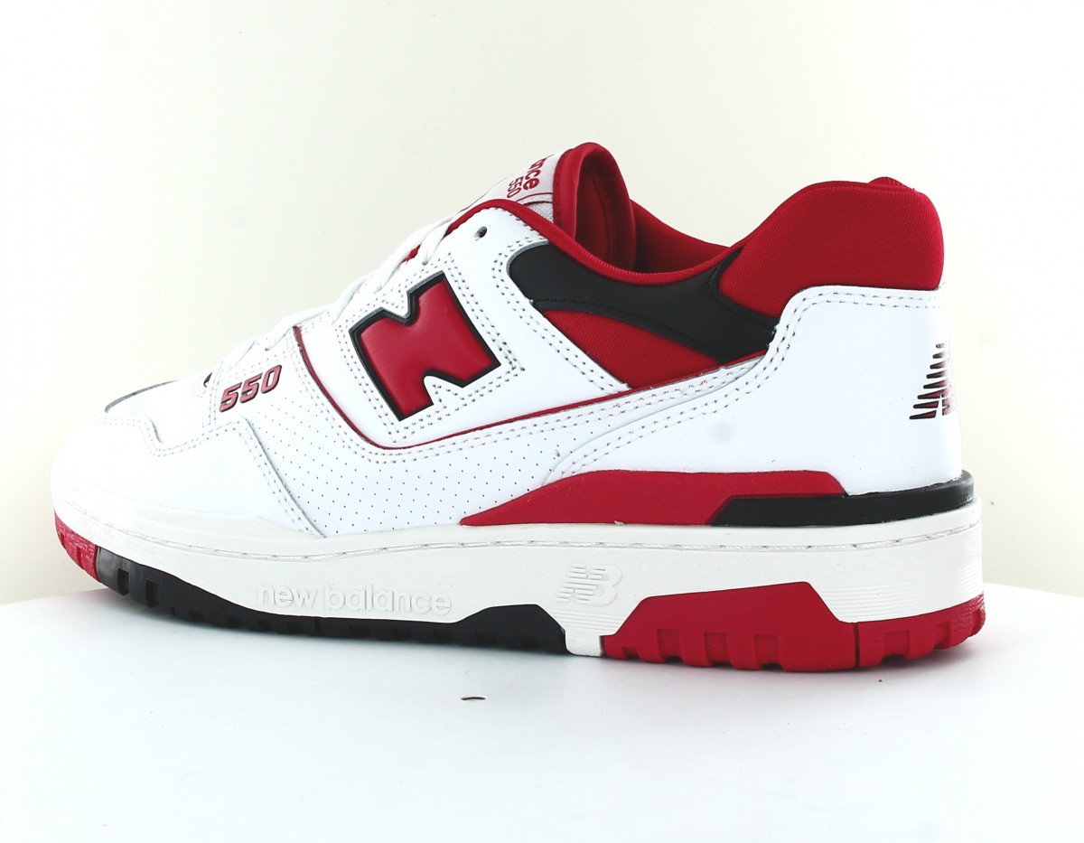 New Balance 550 homme blanc rouge noir