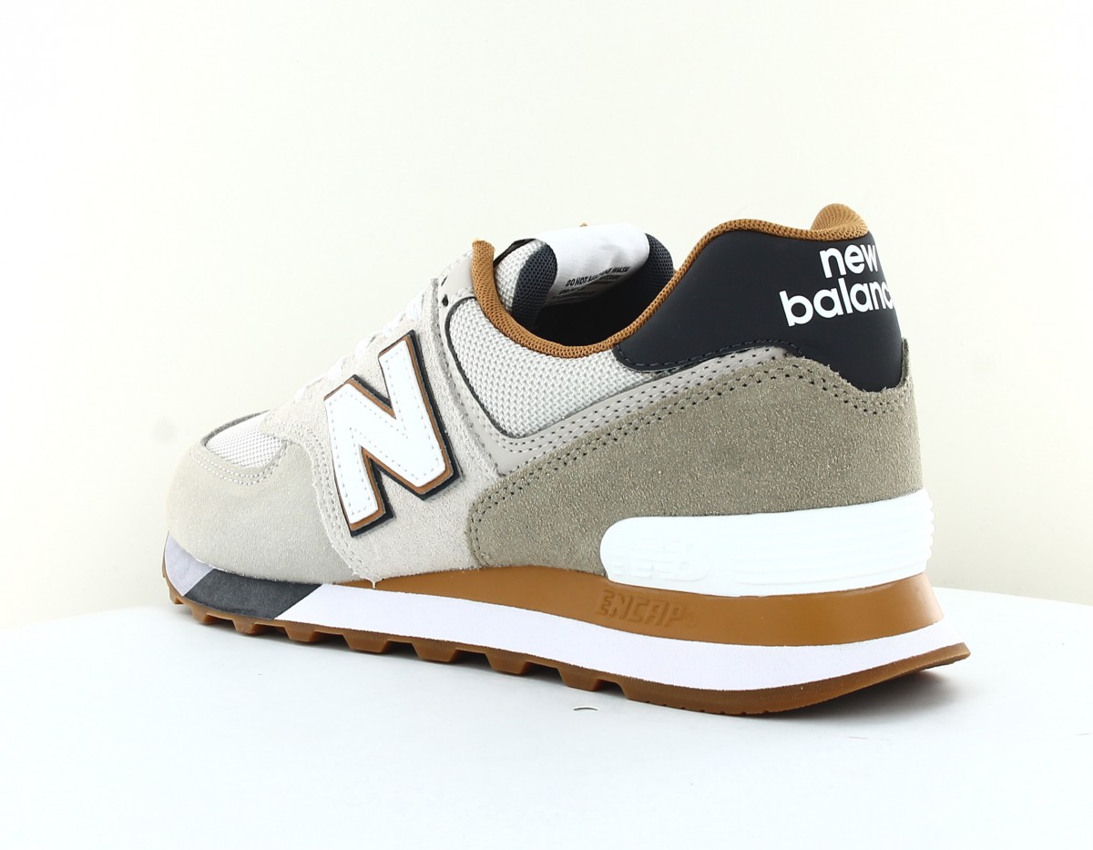 New Balance 574 beige blanc gris marron