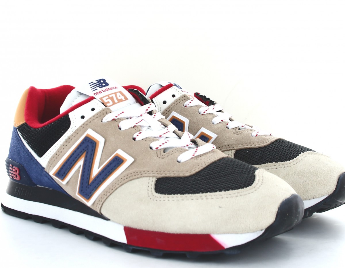 New Balance 574 beige bleu gris jaune rouge