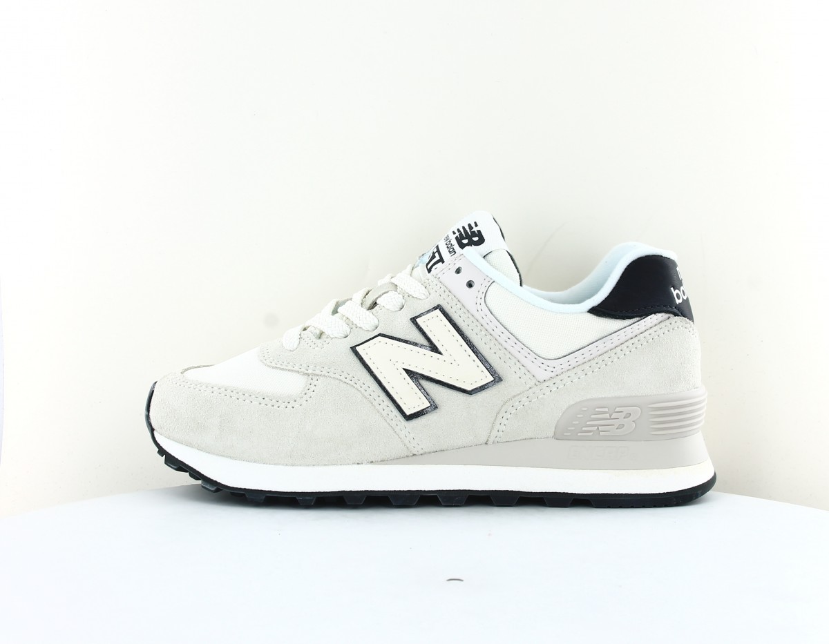 New Balance 574 femme beige noir