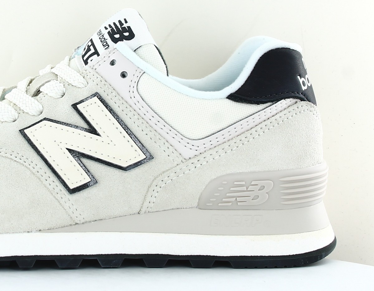 New Balance 574 femme beige noir