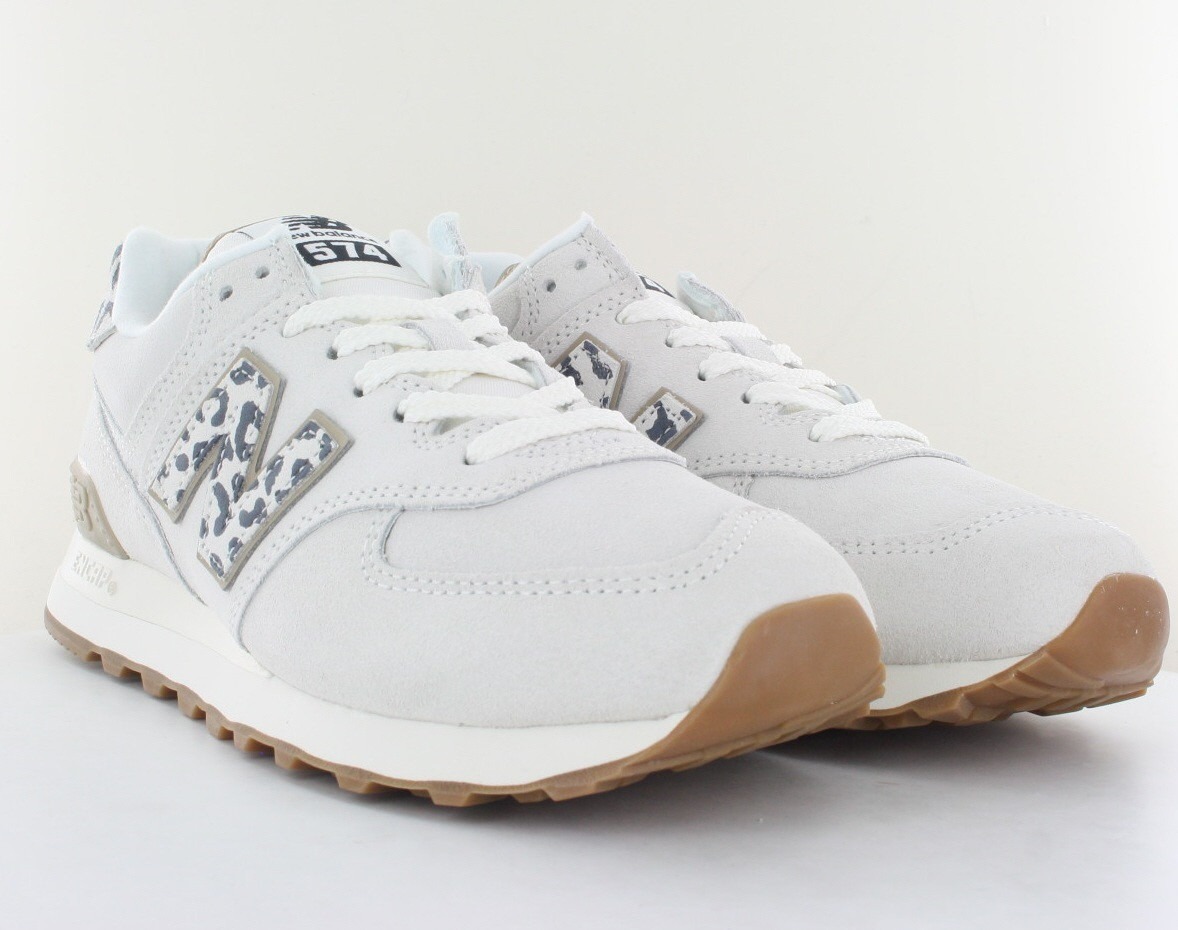 New Balance 574 femme beige leopard