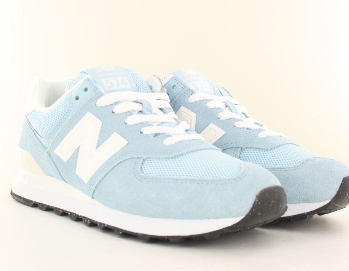 New Balance 574 bleu ciel blanc