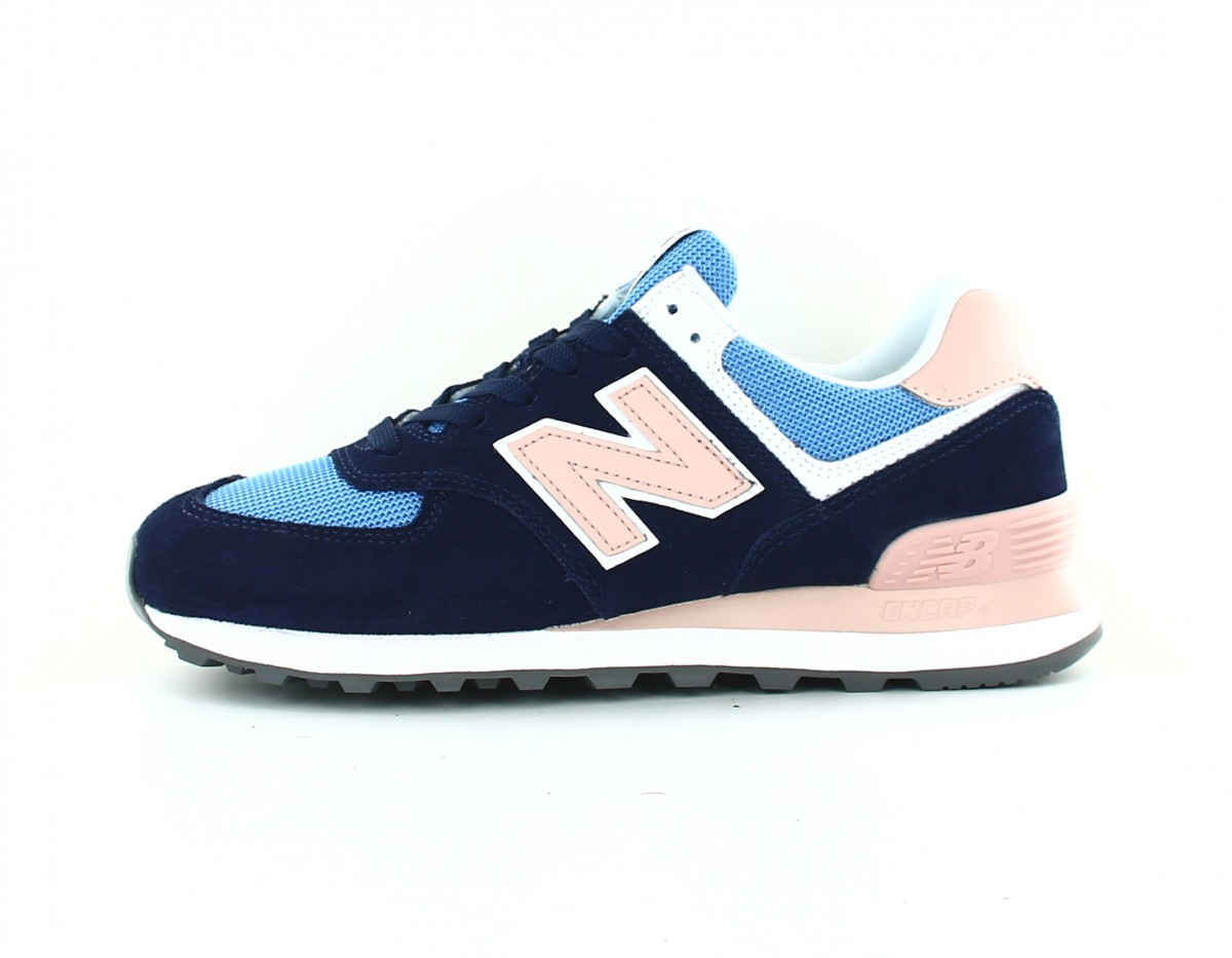 New Balance 574 femme bleu marine rose bleu