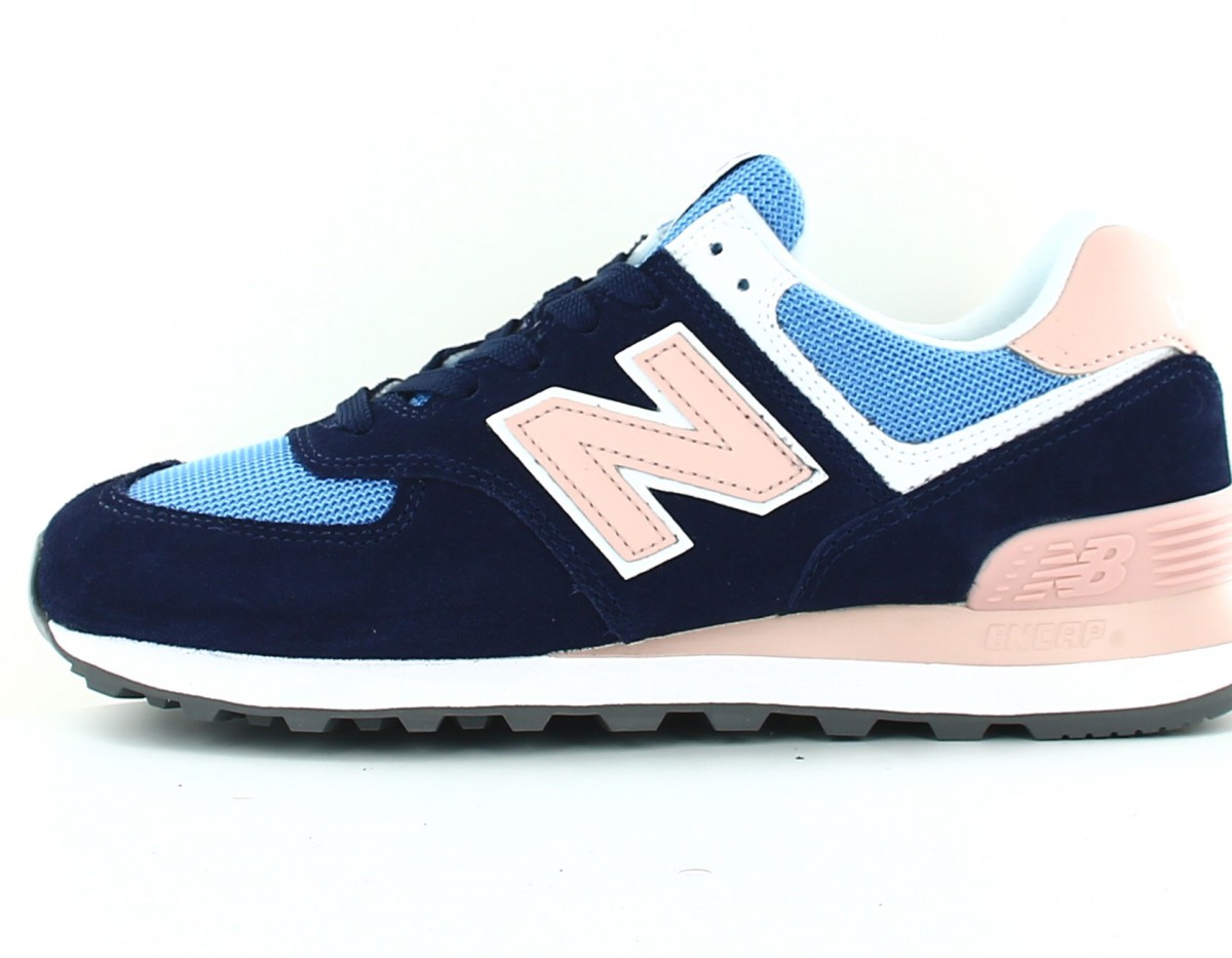 New Balance 574 femme bleu marine rose bleu