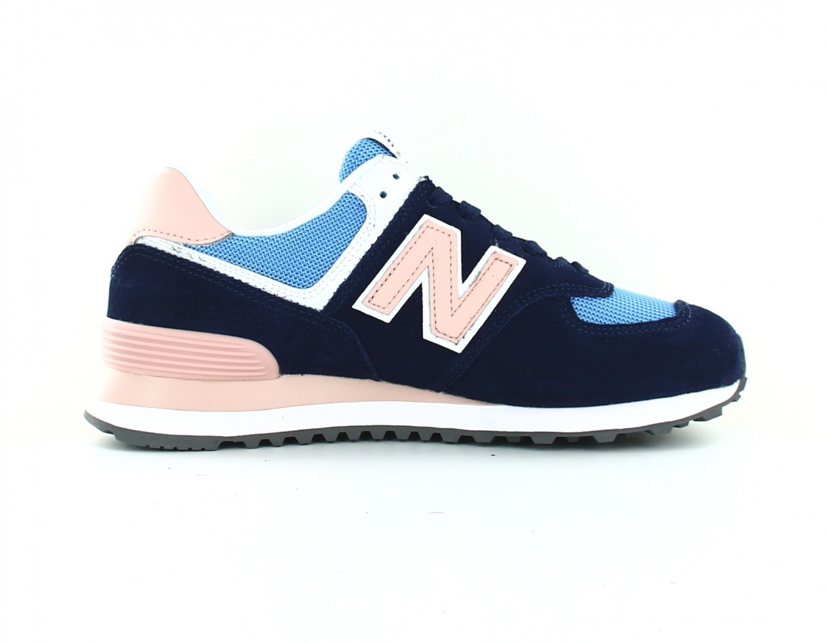 New Balance 574 femme bleu marine rose bleu