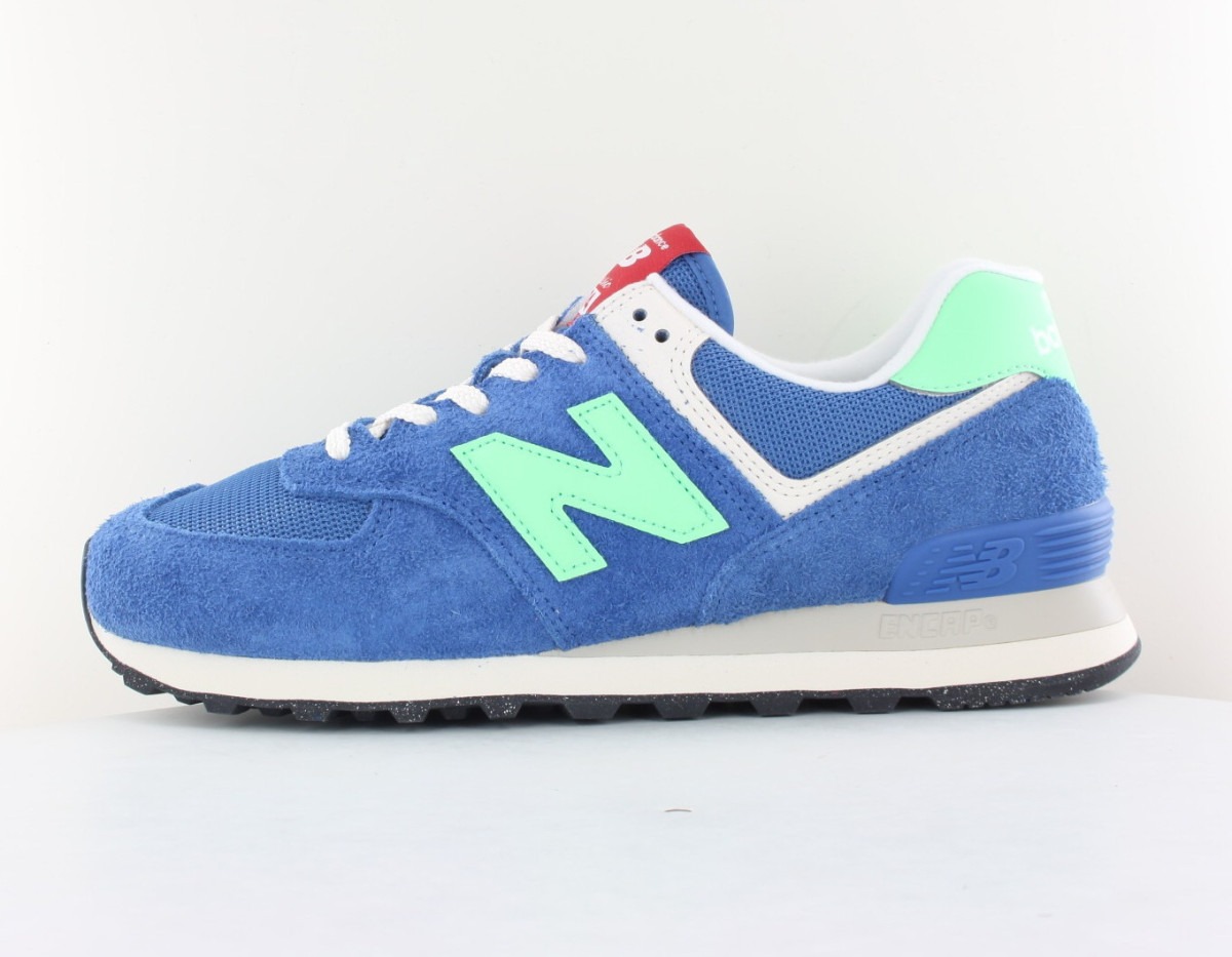 New Balance 574 bleu vert rouge blanc