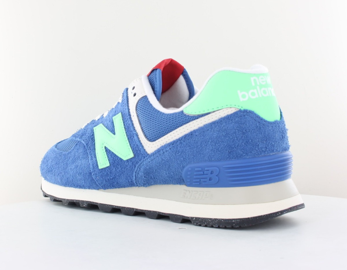 New Balance 574 bleu vert rouge blanc