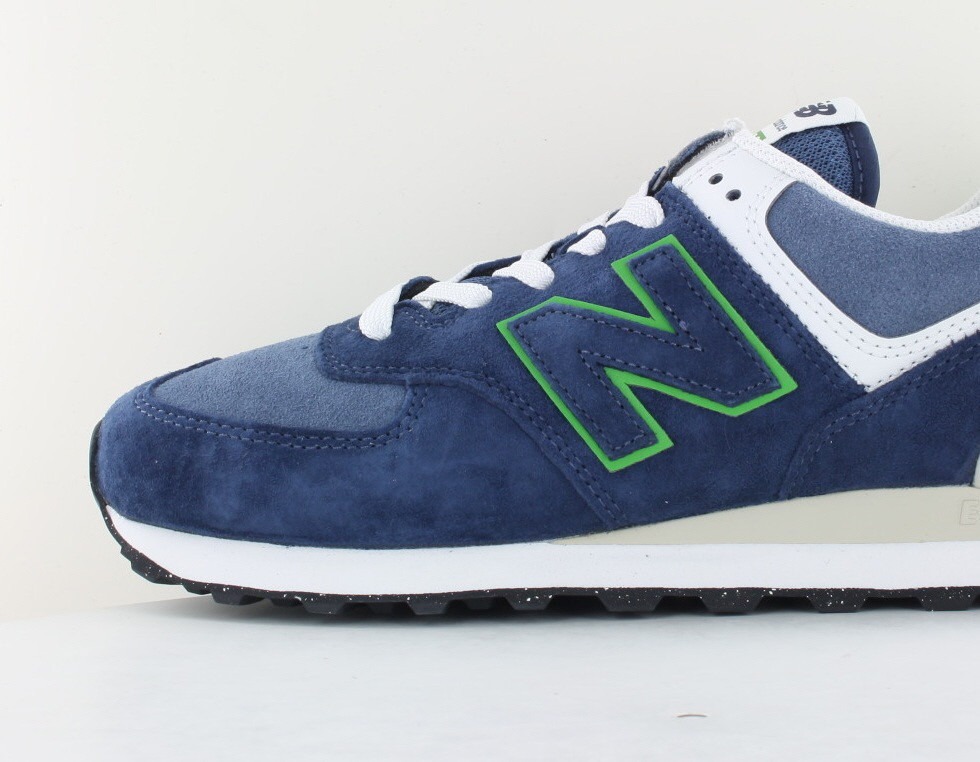 New Balance 574 bleu vert blanc