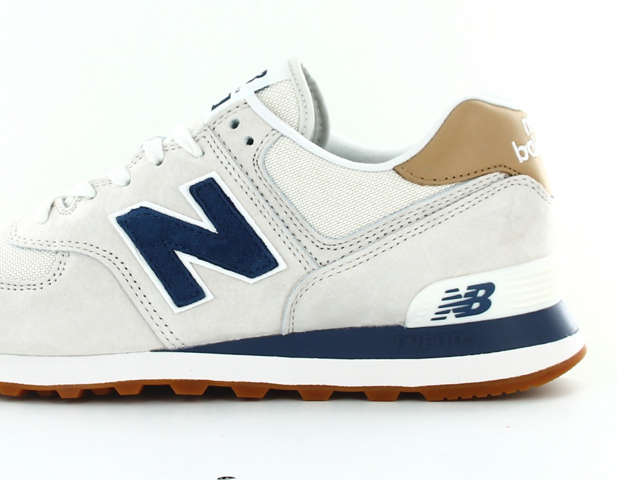 New Balance 574 classic beige bleu marine beige