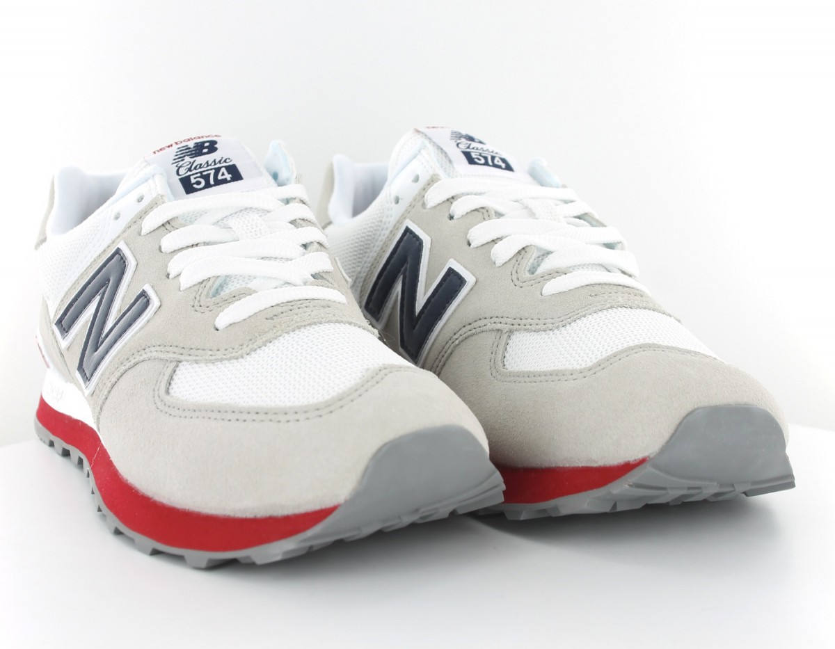 New Balance 574 classic Beige bleu marine rouge