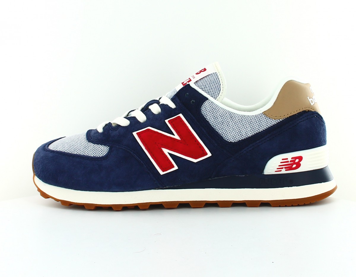 New Balance 574 classic bleu marine rouge beige