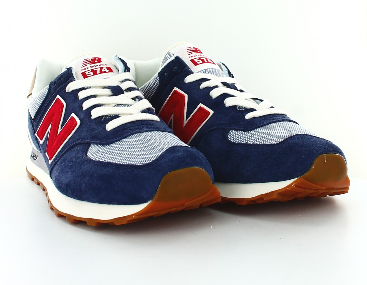 New Balance 574 classic bleu marine rouge beige