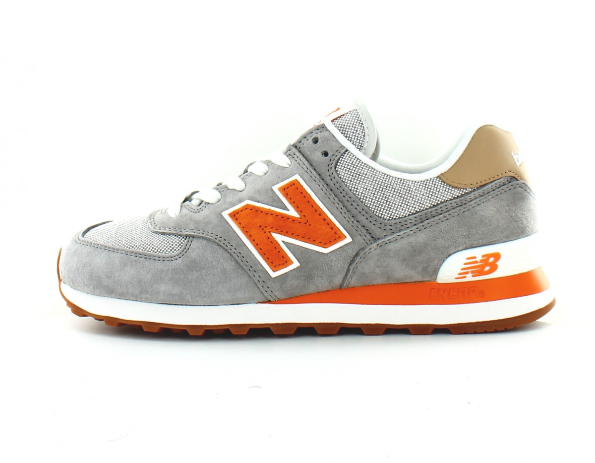 New Balance 574 classic gris orange beige