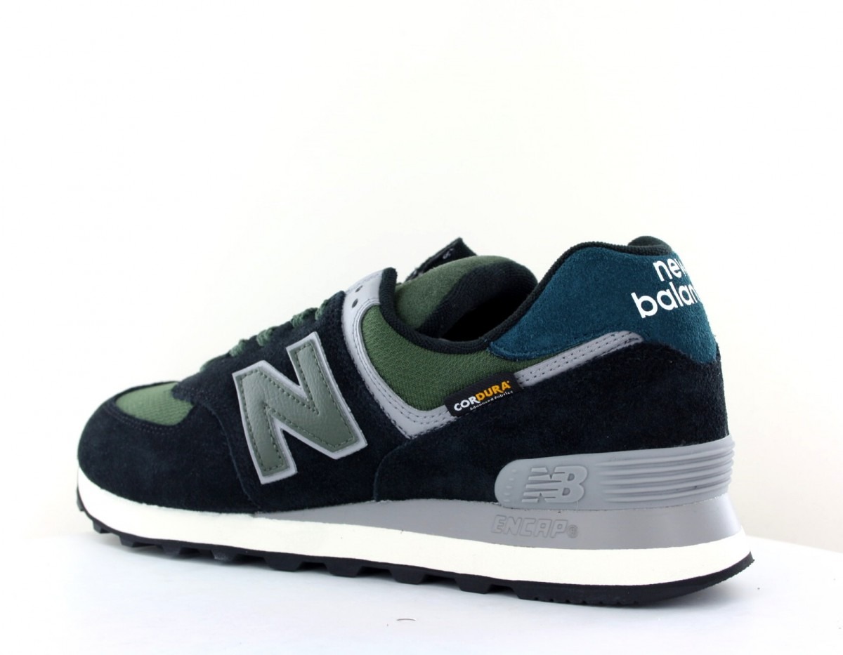 New Balance 574 cordura noir kaki bleu