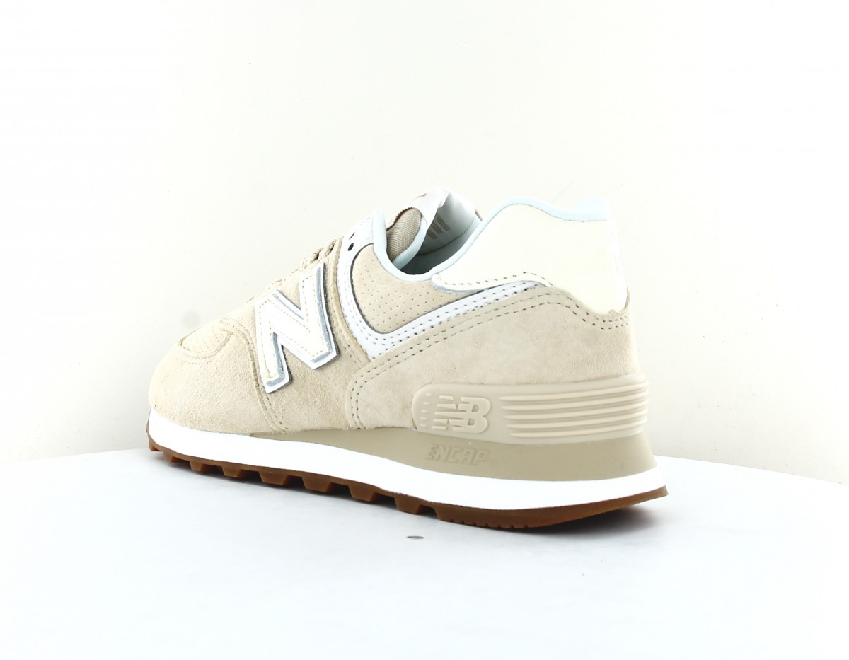 New Balance 574 femme beige gomme