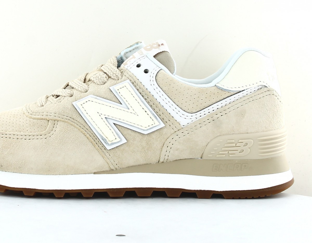 New Balance 574 femme beige gomme