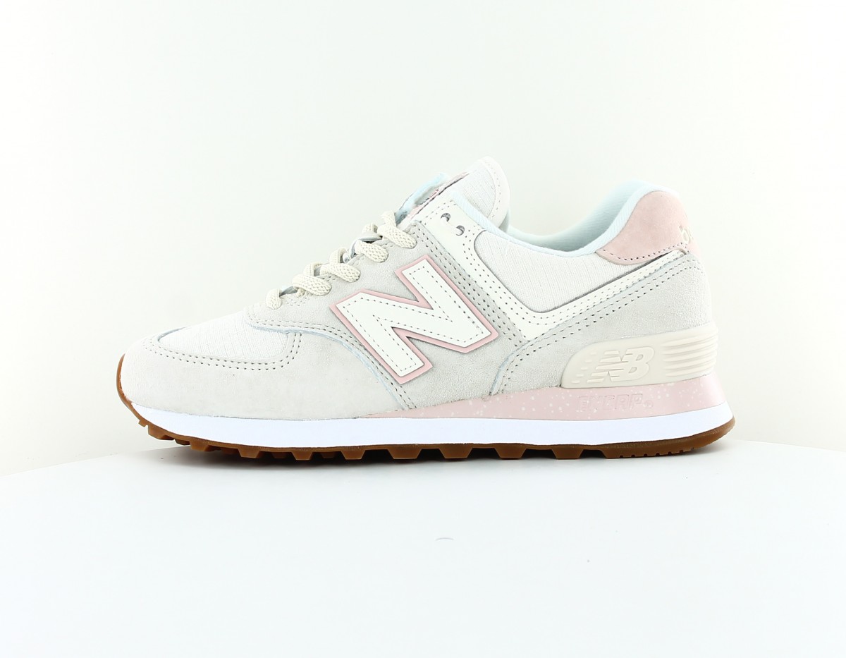 New Balance 574 femme beige rose gomme