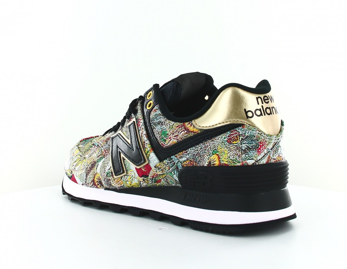 New Balance 574 femme floral pack noir or multicolor