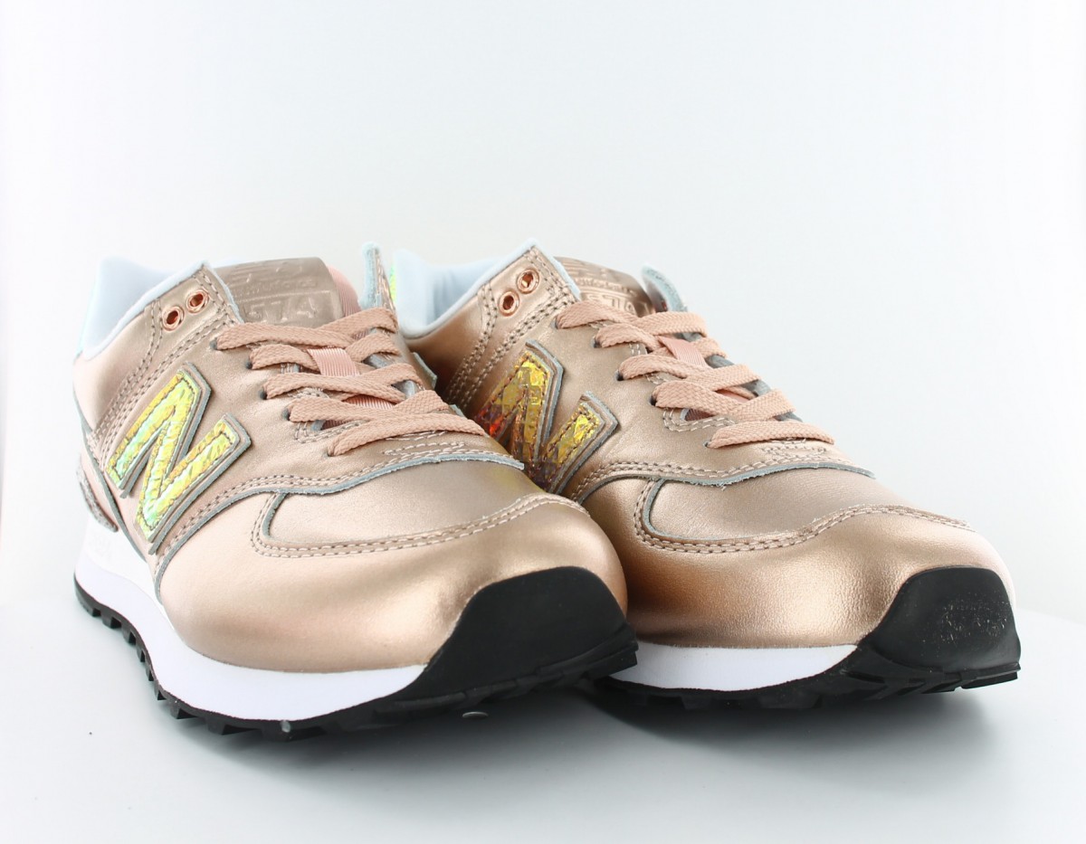 New Balance 574 Femme Glitter Punk metallic-gold