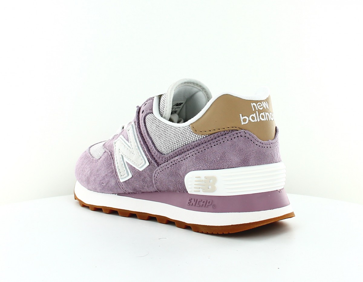 New Balance 574 femme rose beige clair beige