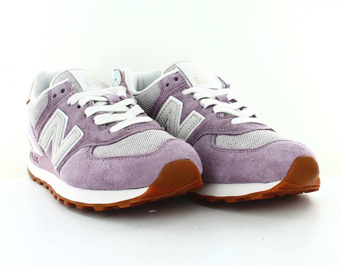 New Balance 574 femme rose beige clair beige