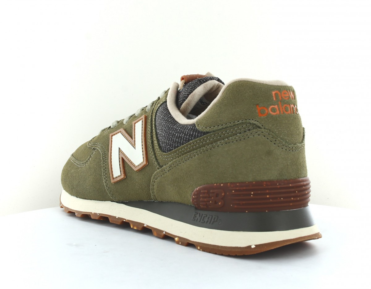 New Balance 574 kaki marron gomme