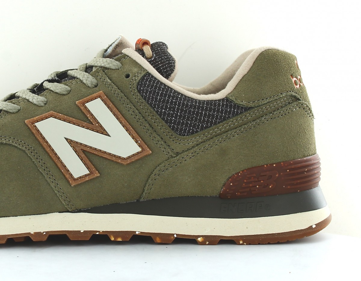 New Balance 574 kaki marron gomme