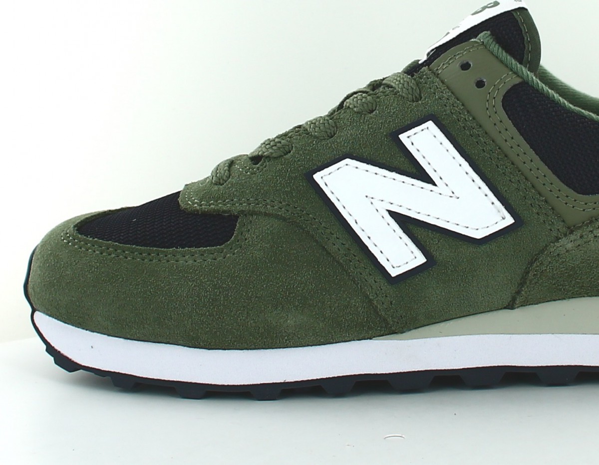 New Balance 574 kaki noir blanc