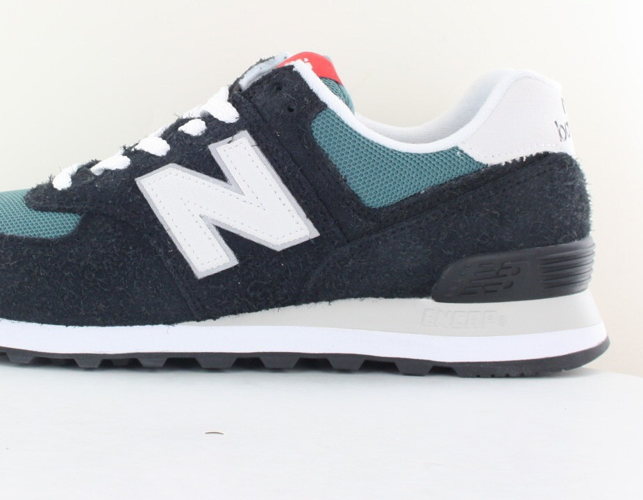 New Balance 574 noir bleu blanc rouge