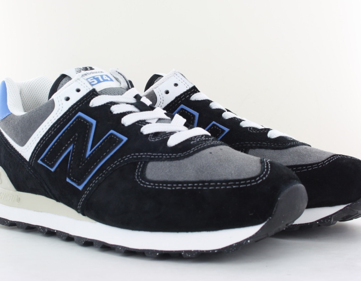 New Balance 574 noir bleu gris blanc