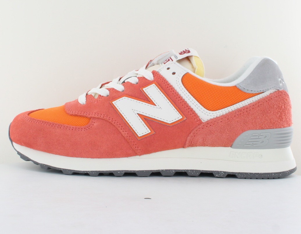 New Balance 574 orange blanc